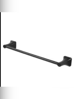 allen + roth Dunmore 18-in Matte Black Towel Bar — NIB